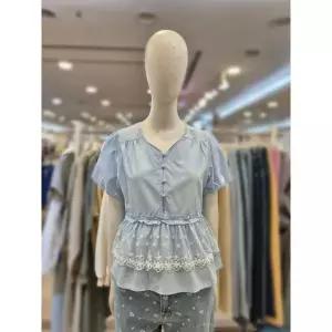 [하프클럽/부루앤쥬디]부루앤쥬디 세이브존03 부루앤쥬디 버튼 밑단 레이스