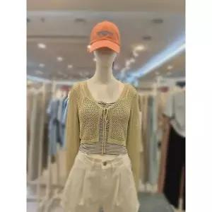 [하프클럽/부루앤쥬디]부루앤쥬디 세이브존03 부루앤쥬디 그물 가디건 SAVBBK