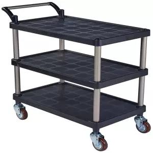 구르마 서빙카 플라스틱 3단 대 회색(소폭)바퀴