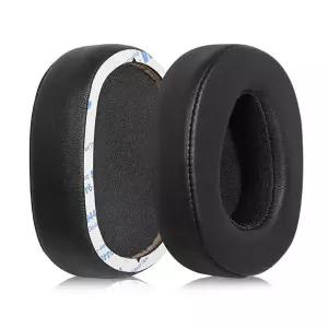 1MORE MK801 헤드폰 이어 패드 용 내구성 이어 패드 단백질 가죽 메모리 폼 스폰지 커버 수리 부품 이어폰