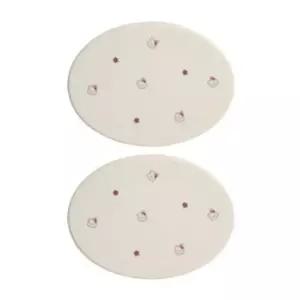 블루마마 실리콘 유아식기 간식 접시 토끼크림 X2 BNA