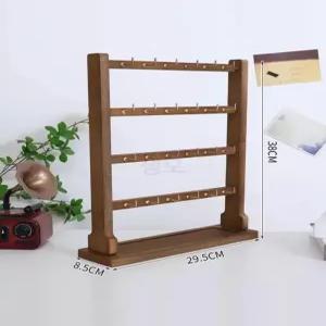 원목 쥬얼리 진열대 귀걸이 팔찌 걸이 고리형 보관대 악세사리 정리 인테리어