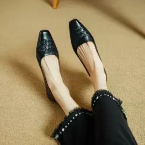 여친 베이지 빈티지 하이힐 워킹 양가죽 힐 단화 웨빙 스틸레토 캣츠 프렌치 MODU5