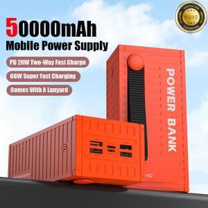 50000mAh 대용량 충전기 6개의 인터페이스 지원 120W 고속 아이폰 삼성용 적합