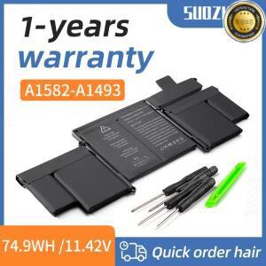 SUOZHAN 배터리 MacBook Pro 13인치 A1502(2015년)ME865 ME864 MF839 A1493 A1582 A1582-A1493  노트북