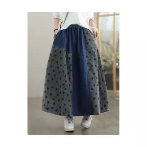 여성 청치마 빈티지 데님 베스트+스커트 가을 아우터 슬림핏 조끼 DUCHI3