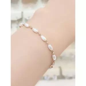 [하프클럽/] 세이브존03  타원진주 브라스팔찌 SAVSSS1550