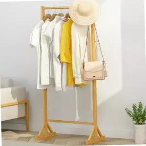 소형 행거 미니 폭좁은 조립 옷걸이 우드 간이 심플형