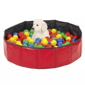 목욕통 애견욕조 30x10-레드 소형 접이식매트