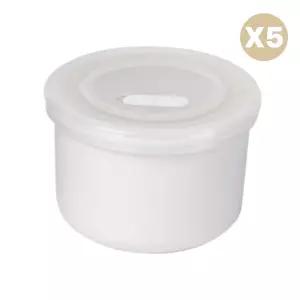 블루마마 도자기 유아식기 휴대용 밀폐용기 250ml X5 BNA