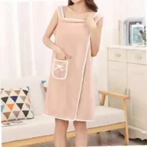가운 극세사 샤워 원피스형 베이지