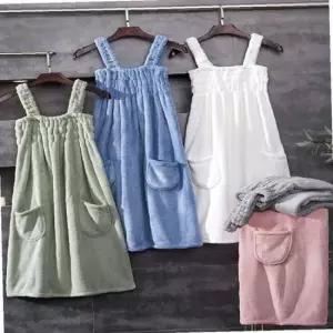 여성 밴딩 스커트 샤워가운 원피스 골프가운 목욕가운