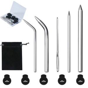 야구용 레이싱 니들 핸디 글러브 신발끈 수리 키트, 야구 및 소프트볼 5개 레이스 잠금장치, 바늘 가방 포수용 보관함 장갑 도구