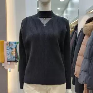 꼼빠니아골지 루즈핏 니트티CAEW1WSP800블랙_KG