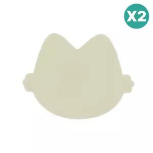 블루마마 실리콘 유아식기 흡착볼 뚜껑 그린빈 2개 BNA