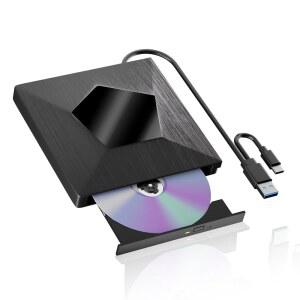 mthec 외장 블루레이 드라이브, USB 3.0 & Type-C가 장착된 블러레이 버너, CD DVD 리더, PC용 라이터, Windows XP용 드라이브 /7 /8 /10 /11 MacOS