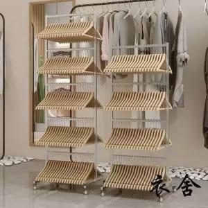 옷걸이정리대 옷걸이보관 거치대 보관랙 매장용 블랙 행거