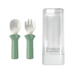 블루마마 자기주도 이유식 유아식 수저 세트 민트 BNA