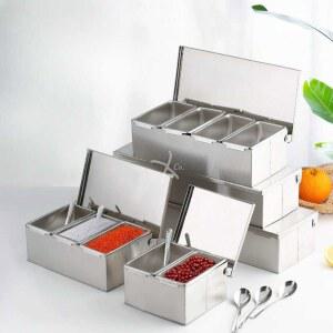 소형 바트 초두꺼운 식당 소스통 스텐 호텔 뷔페 업소용