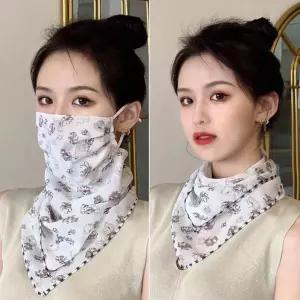 KC인증 자외선 차단 플라워 마스크 햇빛 가리개