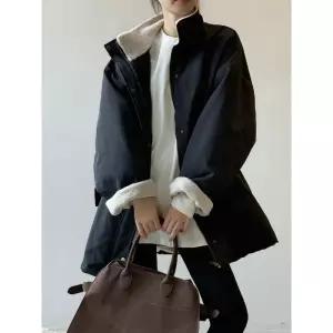 가을 겨울 여성패션 모피 코트 램스울 다운 안감 따뜻한 차이나 DL4