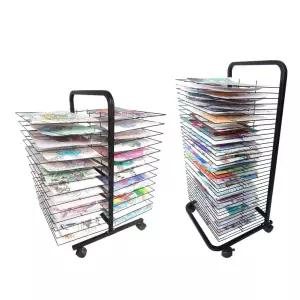 유화건조대 그림 미술 이젤 랙 정리대 이동식 유화