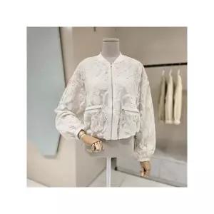 [데스틸(Destijl)] D2513JK1712 레이스 집업 블루종_P387404647