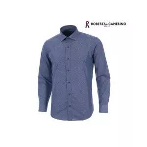 [Roberta di Camerino] RM34532 TC 프린트 슬림핏 블루 긴소매_P409570322