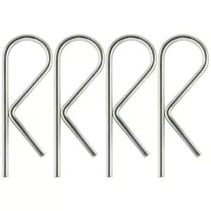 01004 스윙 컨트롤 교체 핀 히치 클립 R 캠핑 트레일러 RV 카라반 트랙터 잔디깎이 클립(4팩)에 맞습니다