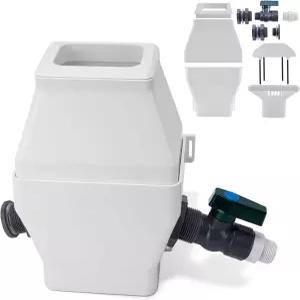 빗물 수집 시스템 2x3 및 3x4 표준 배수구용 레인 다이버터 PVC 3/4 스피곳 여과 흰색