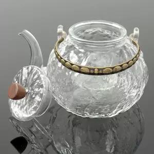 티포트 엔틱 내열유리 차 주전자 차포트 차우리기 티팟 800ml