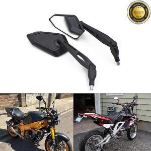 2Pcs Universial 8mm 10mm 오토바이 백미러 스쿠터 전자 자전거 후방카메라보기 사이드 Electromobile 뒷면