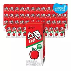 [동원] 소와나무 스콜 사과 180mL x 48개
