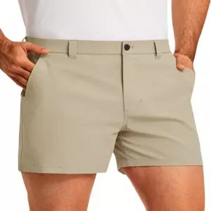 남성용 골프 반바지 5인치 인심 스트레치 캐주얼 드레스 쇼츠 방수 경량 퀵드라이 포켓