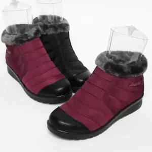 숏패딩털부츠 중년여성화 할머니신발선물 겨울 (7793545A)