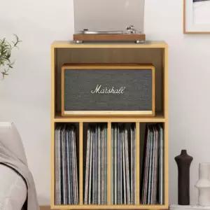 LP장 수납장 장식장 협탁 턴테이블 거치대 레코드 심플-다크월넛 레코드판