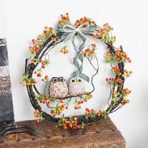 엔틱가구미니어처 벽걸이 인테리어소품 핸드메이드 리스 조화소품