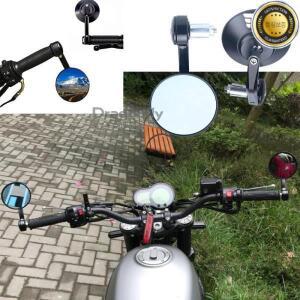 Royal Enfield BulletMeteorClassic 350 Interceptor CNC 오토바이 바 엔드 미러 레트로 핸들 팁