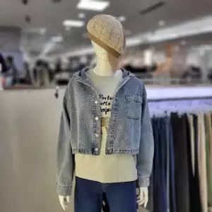 [더스토아] DP01 청 후드 숏 점퍼 남방 T25nnd422p007_P411470950