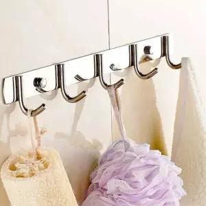 스텐 ADH520M8 철제 벽 고정 옷걸이 후크 행거 가방걸이 5구 K171