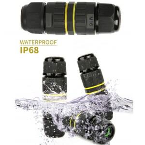 5개 M16 M20 전원 케이블 커넥터 방수 IP68 와이어 야외 접속함 2핀 직경 4-8mm OR 3핀 직경용
