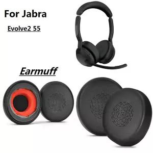 Jabra Evolve2 55 스테레오 헤드폰 교체 용 이어 패드 귀마개 이어 베개 쿠션