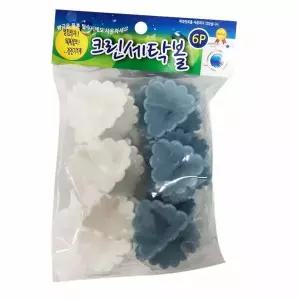 민광 XLT573H4 크린세탁볼6P K-452 세탁물 엉킴방지 세제절약