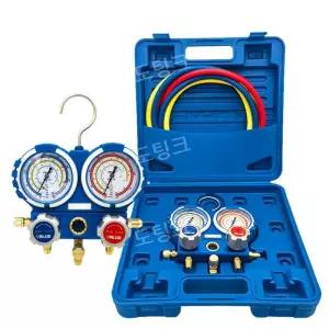 매니폴드게이지 에어컨 케이스 디지털 키트 계량기 압력 냉매