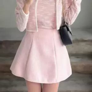 [신상오픈런]여성 핀턱 A라인 하이웨스트 트위드 미니 스커트 (41360468)