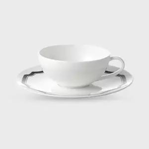 한국도자기 찻잔 받침 결혼 선물 세트 화이트블룸 블랙 에디션 MNA