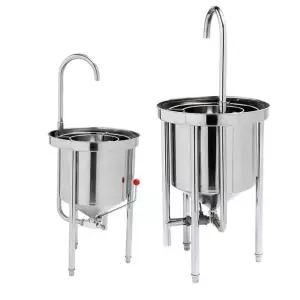 세미기 급식소 식당용 전자동 스텐 대형 쌀씻는기계