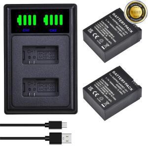 1600mAh AHDBT-301 302 배터리 + GoPro Hero3+Go hero 3 블랙 에디션 화이트 실버 HD 카메라용 LED USB 충