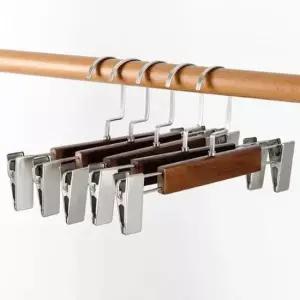 [생활] 원목 바지걸이 소형 옷걸이 하의 우드 클립