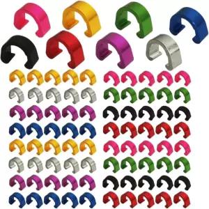 알베델 자전거 C-클립스 클램프 메탈 U-클립스 버클 브레이크 케이블 디레일러 시프터 가이드 기어 하우징